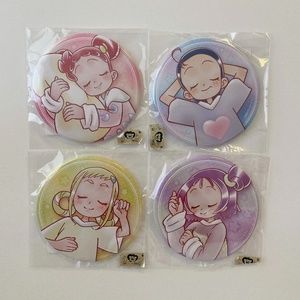 Ojamajo Doremi Large Pin Badges Set of 4